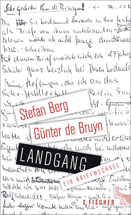 Fester Einband Landgang von Stefan Berg, Günter de Bruyn