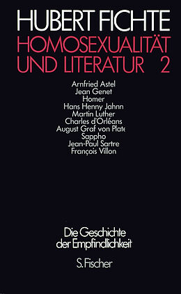 Leinen-Einband Homosexualität und Literatur 2 von Hubert Fichte