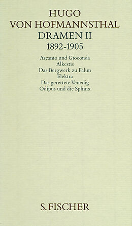 Leinen-Einband Dramen II. 1892-1905 von Hugo von Hofmannsthal