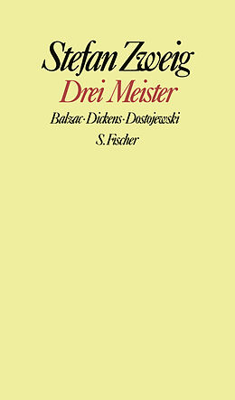 Fester Einband Drei Meister von Stefan Zweig