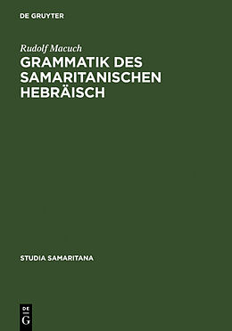 Fester Einband Grammatik des samaritanischen Hebräisch von Rudolf Macuch