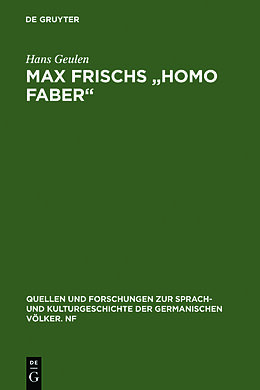 Fester Einband Max Frischs &quot;Homo faber&quot; von Hans Geulen
