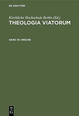 Fester Einband Theologia Viatorum / 1965/66 von 