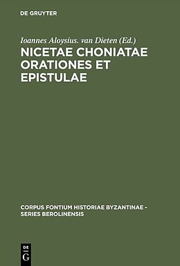 Leinen-Einband Nicetae Choniatae Orationes et Epistulae von 
