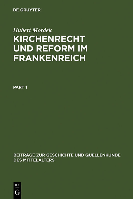 Kirchenrecht und Reform im Frankenreich