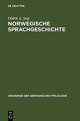 Fester Einband Norwegische Sprachgeschichte von Didrik A. Seip