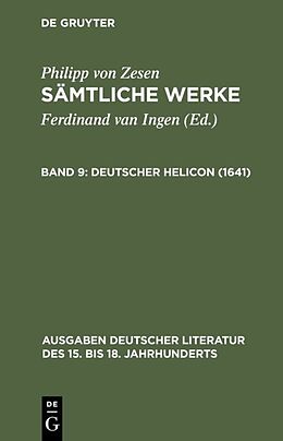 Leinen-Einband Philipp von Zesen: Sämtliche Werke / Deutscher Helicon (1641) von Philipp von Zesen