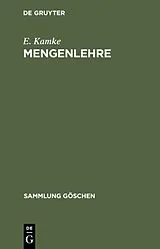 Fester Einband Mengenlehre von E. Kamke