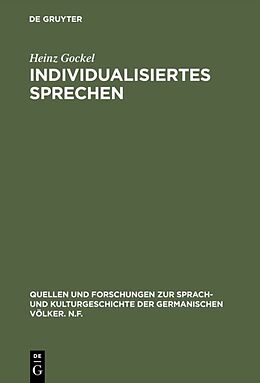 Fester Einband Individualisiertes Sprechen von Heinz Gockel