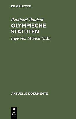 Fester Einband Olympische Statuten von Reinhard Rauball