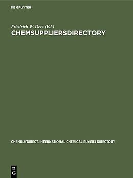 Livre Relié ChemSUPPLIERSdirectory de 