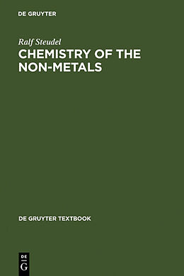 Livre Relié Chemistry of the Non-Metals de Ralf Steudel