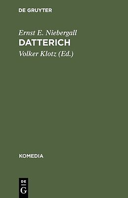 Fester Einband Datterich von Ernst E. Niebergall
