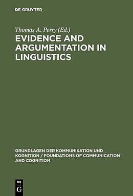 Fester Einband Evidence and Argumentation in Linguistics von 