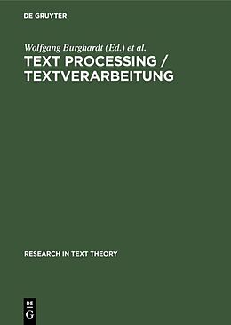 Fester Einband Text Processing / Textverarbeitung von 