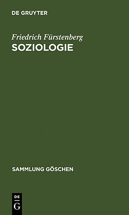 Fester Einband Soziologie von Friedrich Fürstenberg