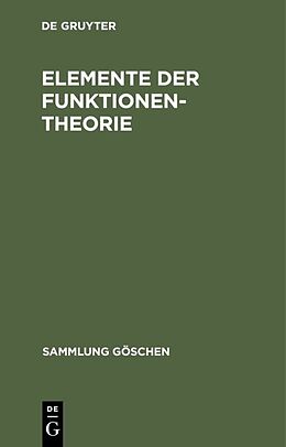 Fester Einband Elemente der Funktionentheorie von Konrad Knopp