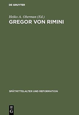 Fester Einband Gregor von Rimini von 
