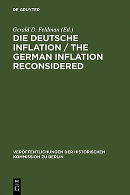 Fester Einband Die Deutsche Inflation / The German Inflation Reconsidered von 