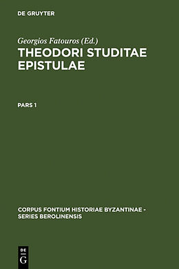 Fester Einband Theodori Studitae Epistulae von 