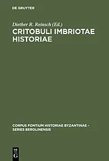 Fester Einband Critobuli Imbriotae Historiae von 