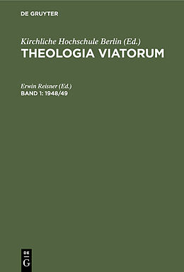 Fester Einband Theologia Viatorum / 1948/49 von 