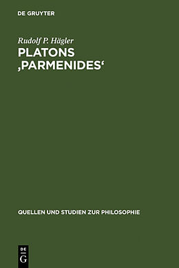 Fester Einband Platons 'Parmenides' von Rudolf P. Hägler