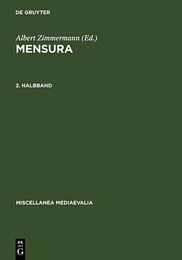 Fester Einband Mensura / Mensura. 2. Halbbd von 