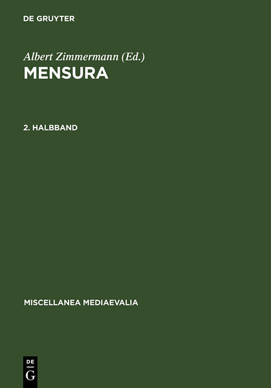 Mensura / Mensura. 2. Halbbd