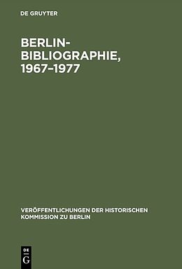 Fester Einband Berlin-Bibliographie, 19671977 von 