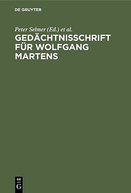Fester Einband Gedächtnisschrift für Wolfgang Martens von 
