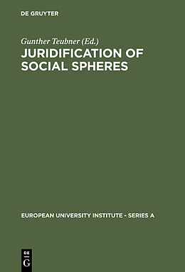 Livre Relié Juridification of Social Spheres de 