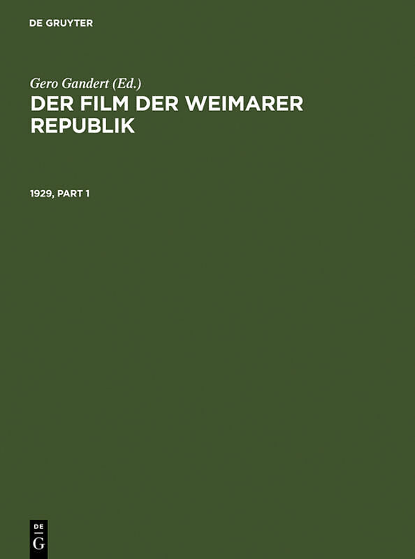 Der Film der Weimarer Republik / 1929