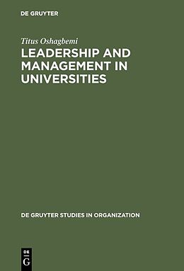 Fester Einband Leadership and Management in Universities von Titus Oshagbemi