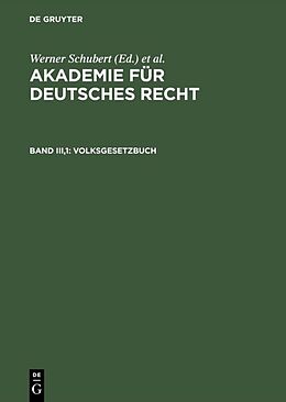 Fester Einband Akademie für Deutsches Recht / Volksgesetzbuch von 