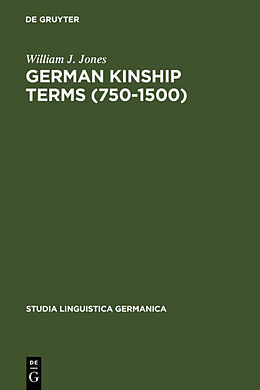 Fester Einband German Kinship Terms (750-1500) von William J. Jones