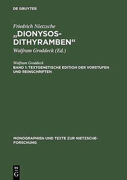 Fester Einband Dionysos-Dithyramben von Wolfram Groddeck