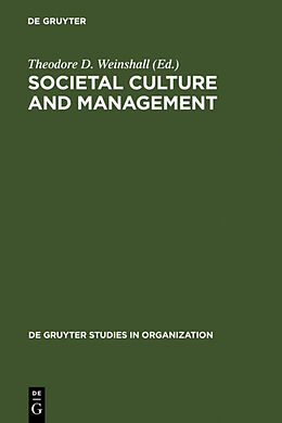 Livre Relié Societal Culture and Management de 