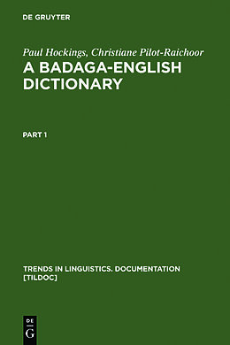 Livre Relié A Badaga-English Dictionary de Paul Hockings, Christiane Pilot-Raichoor