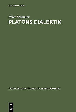 Fester Einband Platons Dialektik von Peter Stemmer