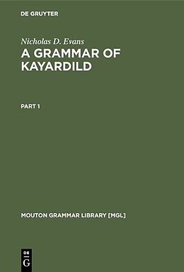 Livre Relié A Grammar of Kayardild de Nicholas D. Evans