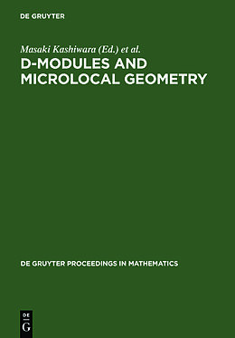 Livre Relié D-Modules and Microlocal Geometry de 
