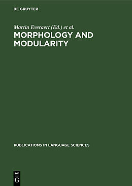 Fester Einband Morphology and Modularity von 