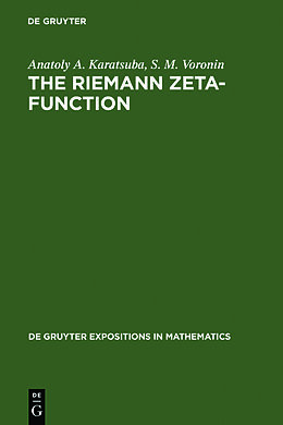 Livre Relié The Riemann Zeta-Function de Anatoly A. Karatsuba, S. M. Voronin