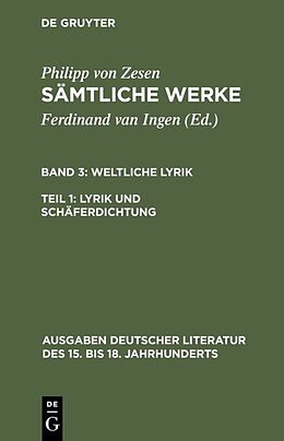 Leinen-Einband Philipp von Zesen: Sämtliche Werke. / Lyrik und Schäferdichtung von Philipp von Zesen