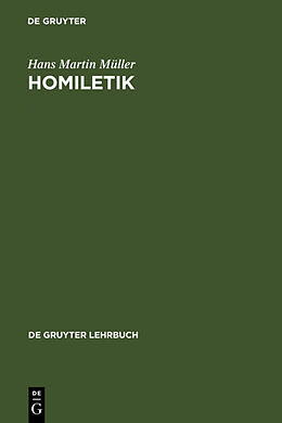 Fester Einband Homiletik von Hans Martin Müller