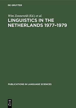 Fester Einband Linguistics in the Netherlands 1977 1979 von 