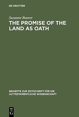 Fester Einband The Promise of the Land as Oath von Suzanne Boorer