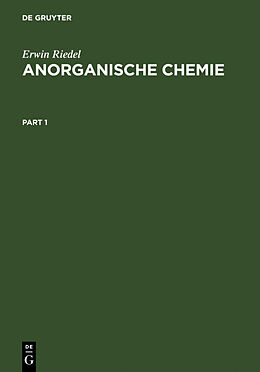 Fester Einband Anorganische Chemie von Erwin Riedel