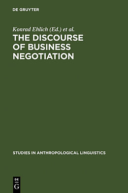Fester Einband The Discourse of Business Negotiation von 